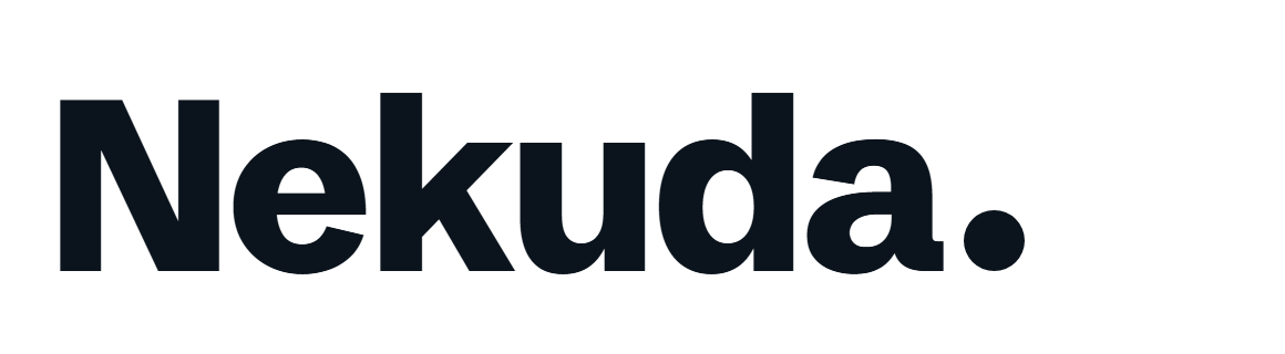 Nekuda wordmark, all ink